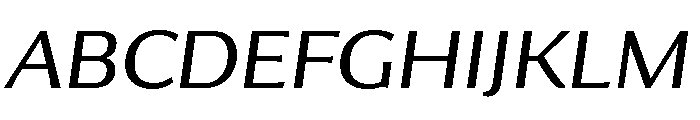 Collier Sans Extra Extended Light Italic Font UPPERCASE