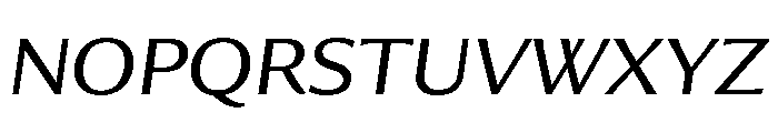 Collier Sans Extra Extended Light Italic Font UPPERCASE