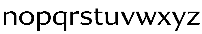 Collier Sans Extra Extended Light Font LOWERCASE