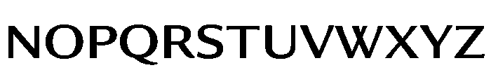 Collier Sans Extra Extended Regular Font UPPERCASE