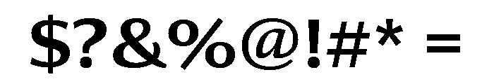 Collier Sans Extra Extended Semi Bold Font OTHER CHARS