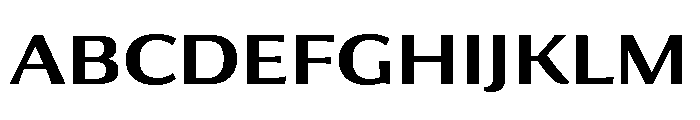 Collier Sans Extra Extended Semi Bold Font UPPERCASE