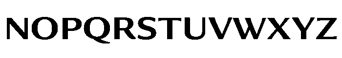 Collier Sans Extra Extended Semi Bold Font UPPERCASE