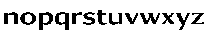 Collier Sans Extra Extended Semi Bold Font LOWERCASE