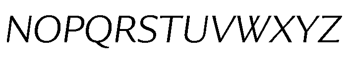 Collier Sans Extra Extended Thin Italic Font UPPERCASE