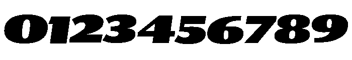Collier Sans Extra Extended Ultra Italic Font OTHER CHARS