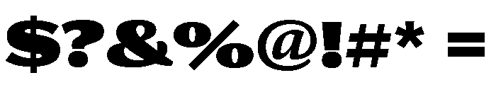 Collier Sans Extra Extended Ultra Font OTHER CHARS