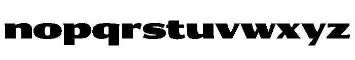 Collier Sans Extra Extended Ultra Font LOWERCASE