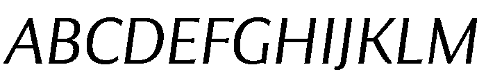 Collier Sans Extra Light Italic Font UPPERCASE