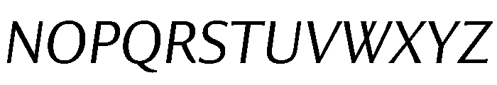 Collier Sans Extra Light Italic Font UPPERCASE