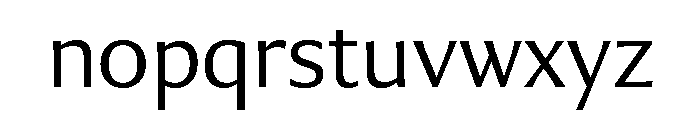 Collier Sans Extra Light Font LOWERCASE