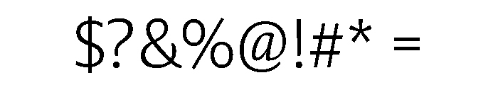 Collier Sans Extra Thin Font OTHER CHARS