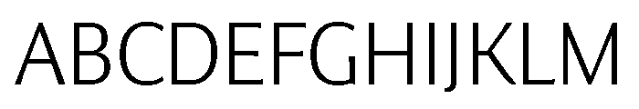 Collier Sans Extra Thin Font UPPERCASE