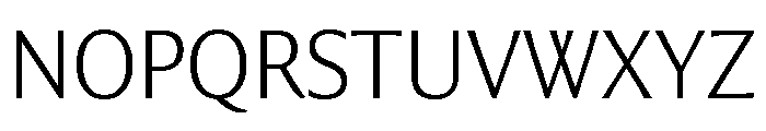 Collier Sans Extra Thin Font UPPERCASE