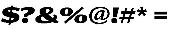 Collier Sans Extra Wide Black Italic Font OTHER CHARS