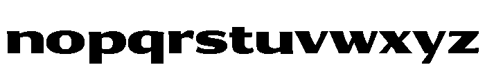 Collier Sans Extra Wide Black Font LOWERCASE