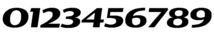 Collier Sans Extra Wide Bold Italic Font OTHER CHARS