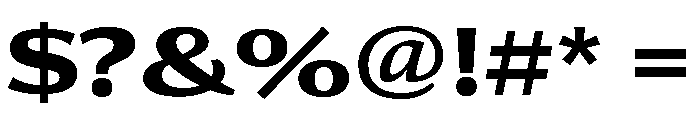 Collier Sans Extra Wide Bold Font OTHER CHARS