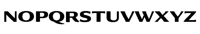 Collier Sans Extra Wide Bold Font UPPERCASE