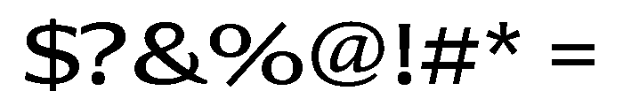 Collier Sans Extra Wide Book Font OTHER CHARS