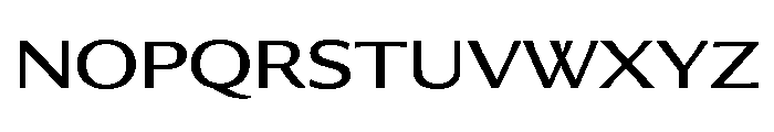 Collier Sans Extra Wide Book Font UPPERCASE