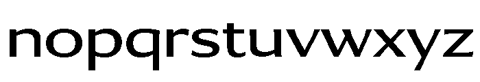 Collier Sans Extra Wide Book Font LOWERCASE