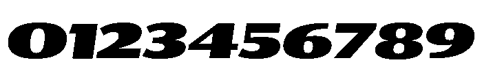 Collier Sans Extra Wide Extra Black Italic Font OTHER CHARS