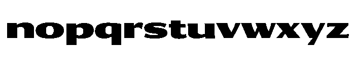 Collier Sans Extra Wide Extra Black Font LOWERCASE