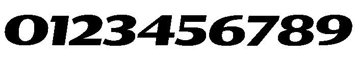 Collier Sans Extra Wide Extra Bold Italic Font OTHER CHARS