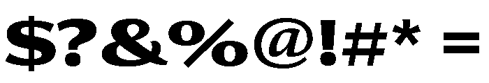 Collier Sans Extra Wide Extra Bold Font OTHER CHARS