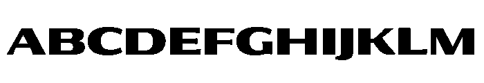 Collier Sans Extra Wide Extra Bold Font UPPERCASE