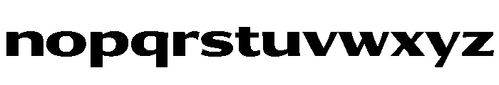Collier Sans Extra Wide Extra Bold Font LOWERCASE