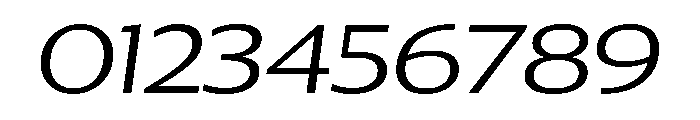 Collier Sans Extra Wide Extra Light Italic Font OTHER CHARS