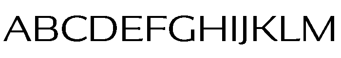 Collier Sans Extra Wide Extra Light Font UPPERCASE
