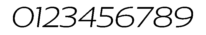Collier Sans Extra Wide Extra Thin Italic Font OTHER CHARS