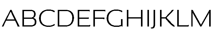 Collier Sans Extra Wide Extra Thin Font UPPERCASE