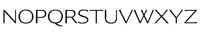 Collier Sans Extra Wide Extra Thin Font UPPERCASE