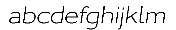 Collier Sans Extra Wide Hairline Italic FONT