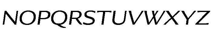 Collier Sans Extra Wide Light Italic Font UPPERCASE
