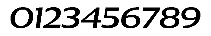 Collier Sans Extra Wide Regular Italic Font OTHER CHARS