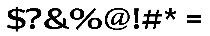 Collier Sans Extra Wide Regular Font OTHER CHARS