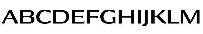 Collier Sans Extra Wide Regular Font UPPERCASE