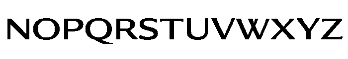 Collier Sans Extra Wide Regular Font UPPERCASE