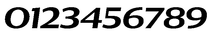 Collier Sans Extra Wide Semi Bold Italic Font OTHER CHARS