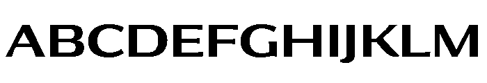Collier Sans Extra Wide Semi Bold Font UPPERCASE