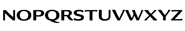 Collier Sans Extra Wide Semi Bold Font UPPERCASE
