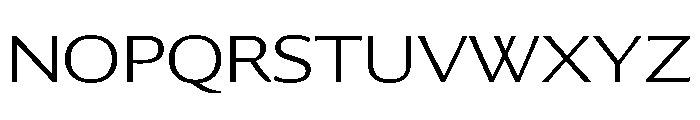 Collier Sans Extra Wide Thin Font UPPERCASE