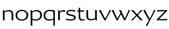 Collier Sans Extra Wide Thin Font LOWERCASE