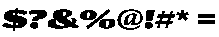 Collier Sans Extra Wide Ultra Italic Font OTHER CHARS