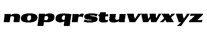 Collier Sans Extra Wide Ultra Italic Font LOWERCASE